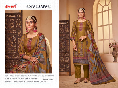 Royal Safari 2329 Bipson Prints Pashmina Suits