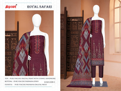 Royal Safari 2329 Bipson Prints Pashmina Suits