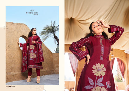 Rozeen Mumtaz Arts Viscose Muslin Pant Style Suits