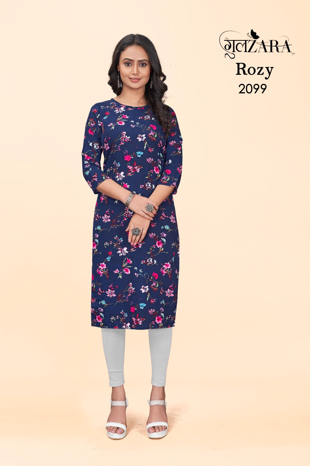 Rozy Gulzara Knee Length Kurtis