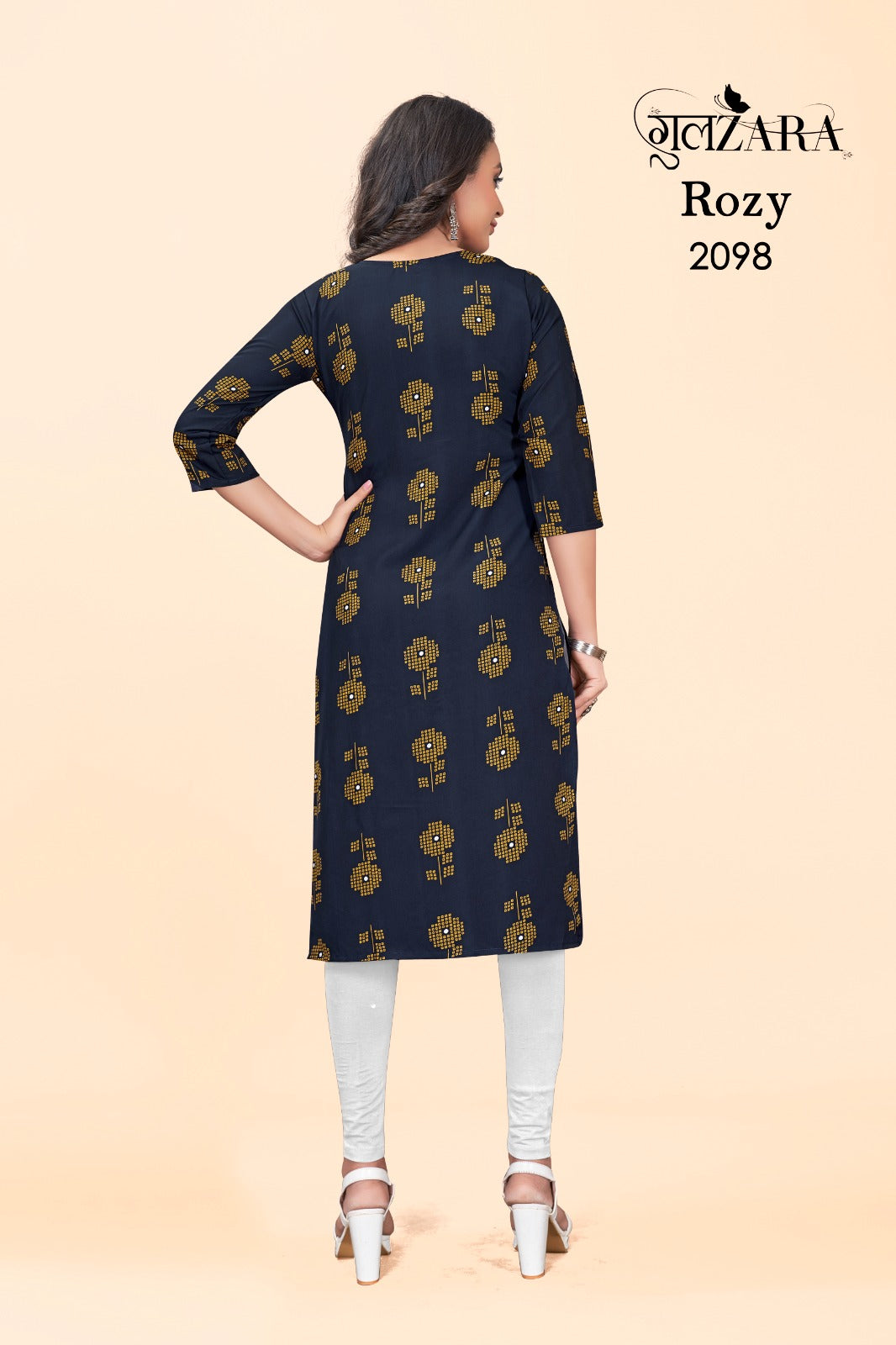 Rozy Gulzara Knee Length Kurtis