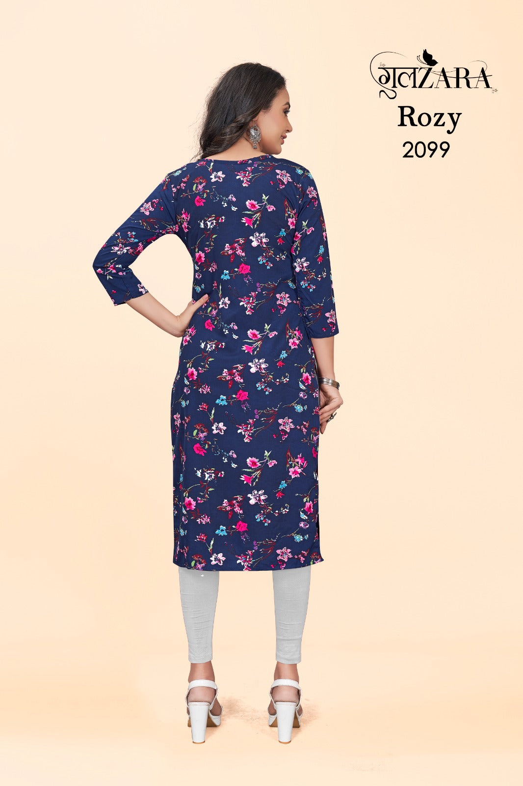 Rozy Gulzara Knee Length Kurtis