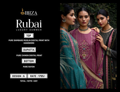 Rubai Ibiza Muslin Pant Style Suits