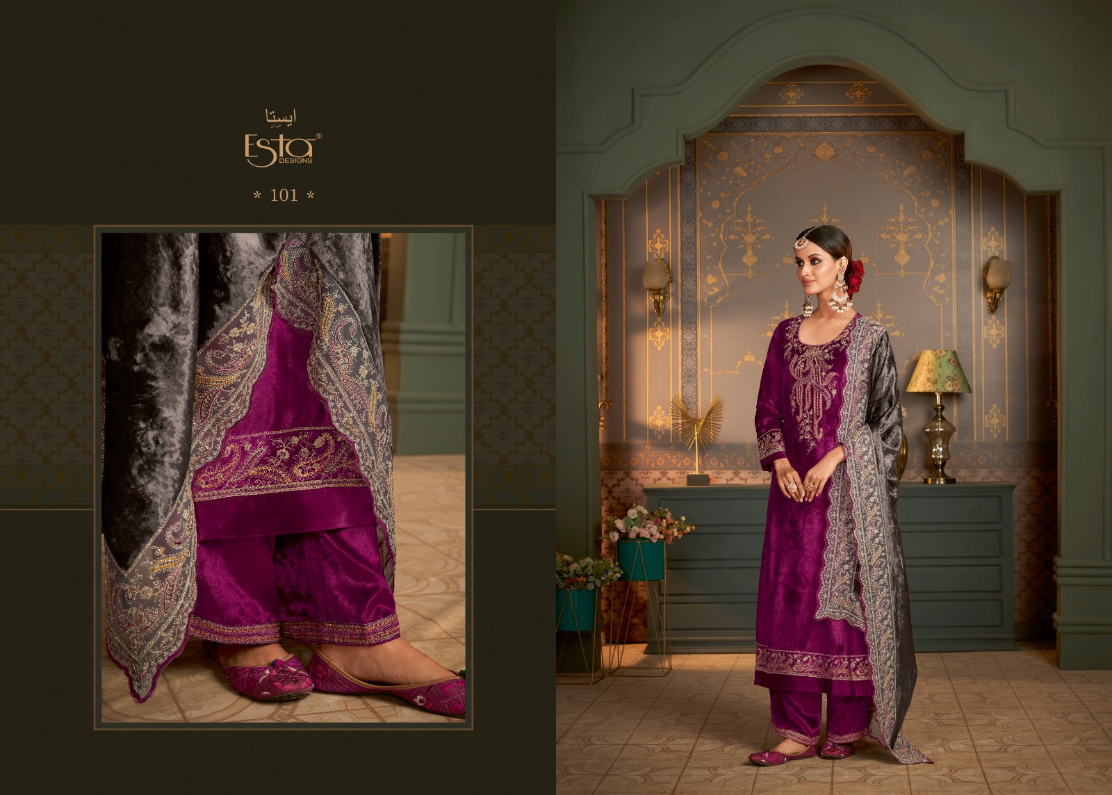 Rubaiyat Esta Sahiba Velvet Suits