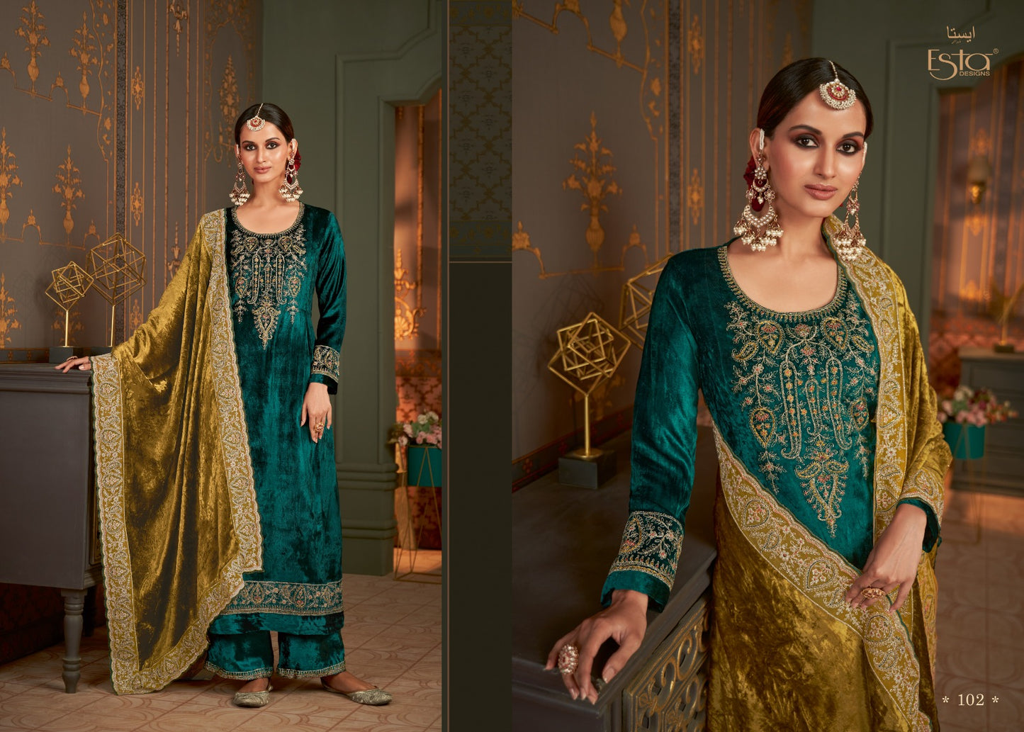 Rubaiyat Esta Sahiba Velvet Suits