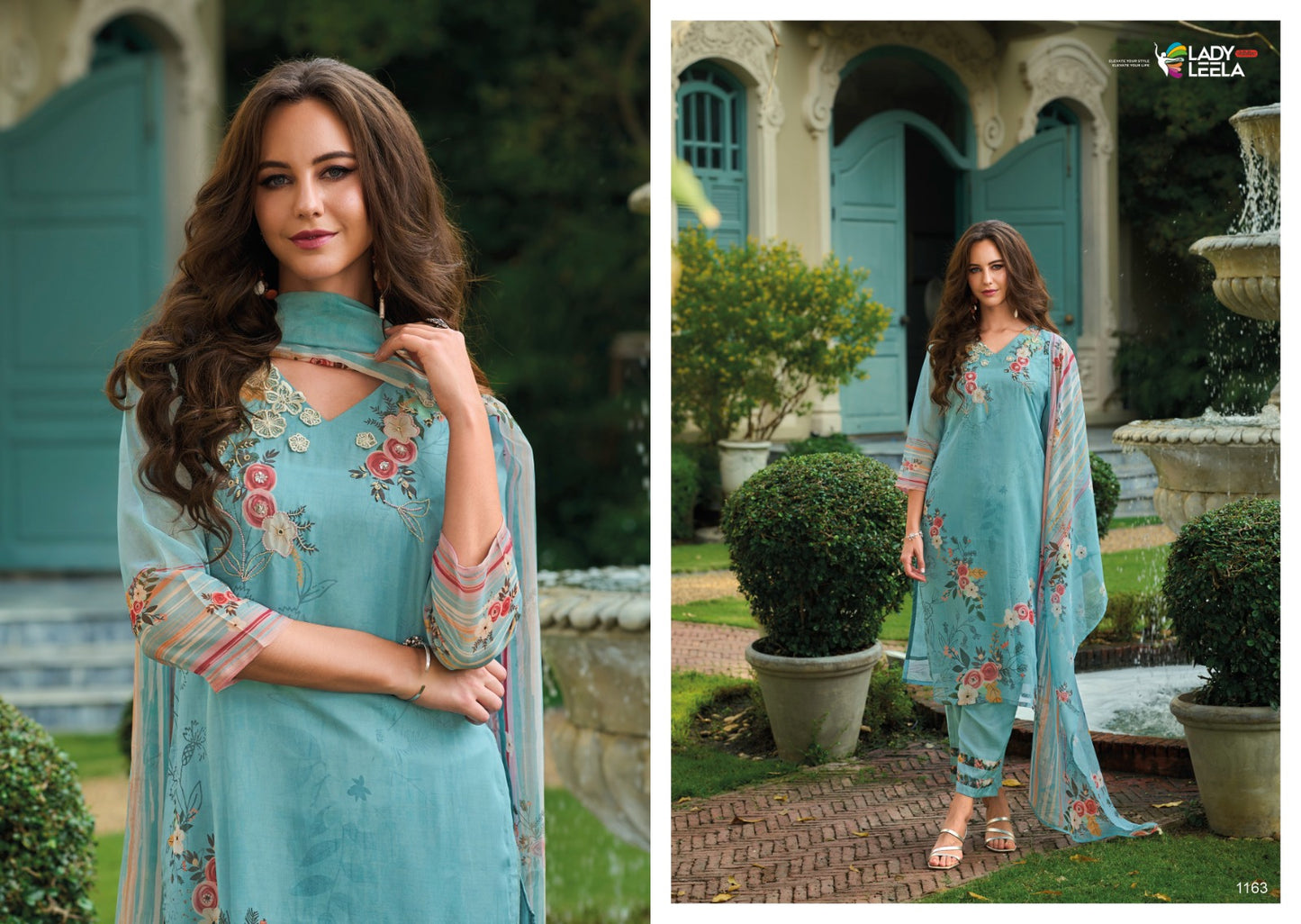 Rubina Ladyleela Organza Readymade Pant Style Suits