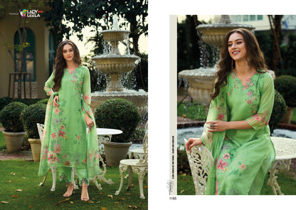 Rubina Ladyleela Organza Readymade Pant Style Suits