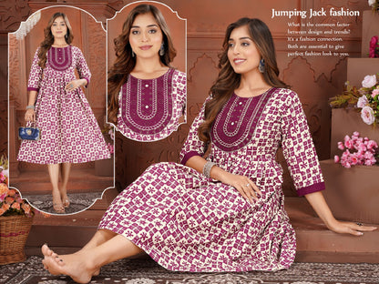 Ruby Hk Jaipuri Anarkali Kurtis