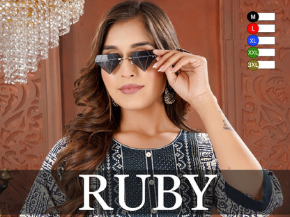 Ruby Hk Jaipuri Anarkali Kurtis