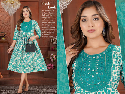 Ruby Hk Jaipuri Anarkali Kurtis