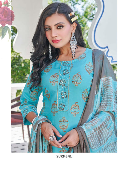 Ruchita Vol 3 Kinti Rayon Readymade Plazzo Style Suits