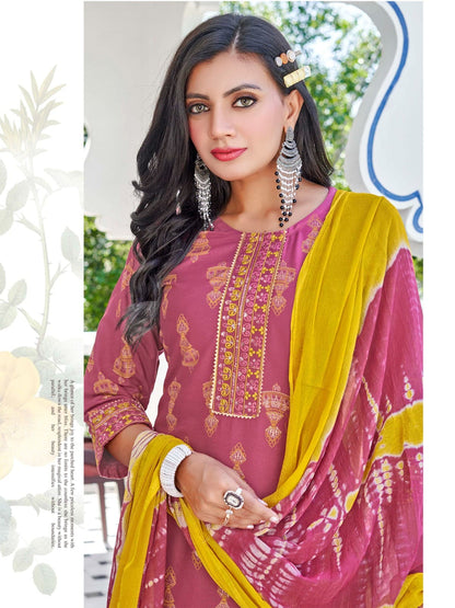 Ruchita Vol 3 Kinti Rayon Readymade Plazzo Style Suits