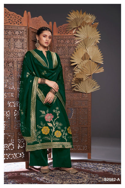 Rue 2082 Ganga Silk Plazzo Style Suits