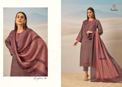 Rugline Sudriti Sahiba Twill Pashmina Suits
