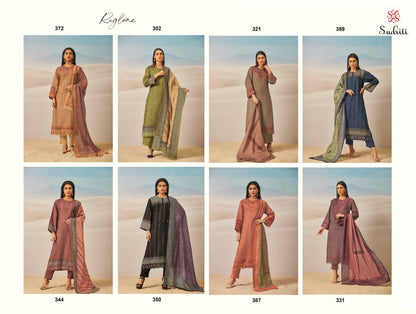 Rugline Sudriti Sahiba Twill Pashmina Suits