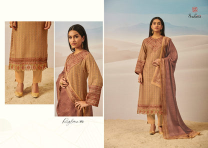 Rugline Sudriti Sahiba Twill Pashmina Suits