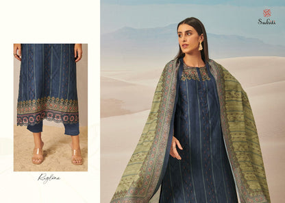 Rugline Sudriti Sahiba Twill Pashmina Suits