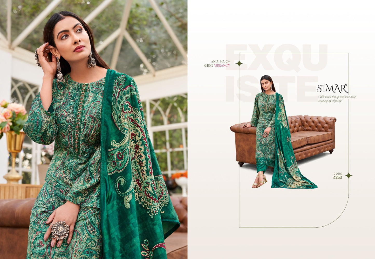 Ruhaani Vol 3 Simar Glossy Velvet Suits