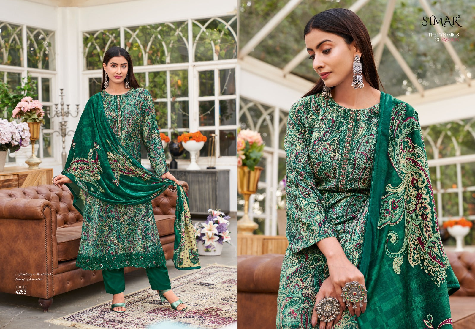 Ruhaani Vol 3 Simar Glossy Velvet Suits