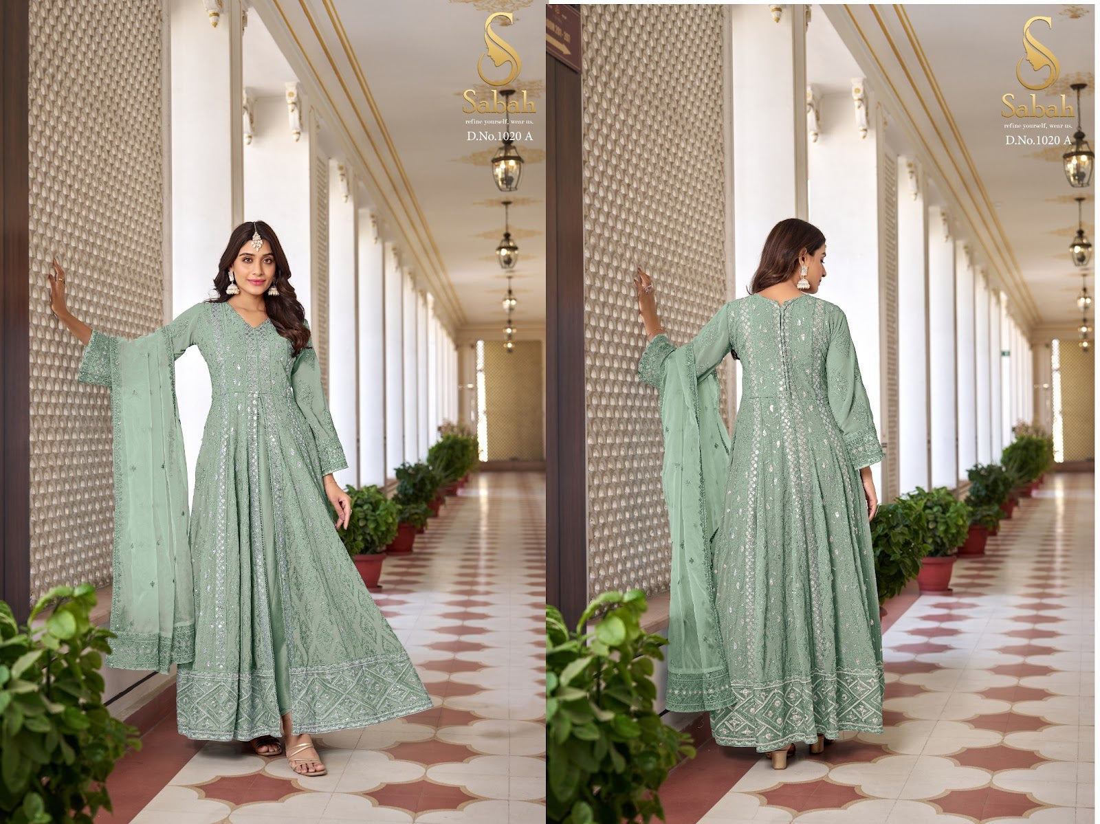 Ruhani Sabah Fox Georgette Anarkali Salwar Suits
