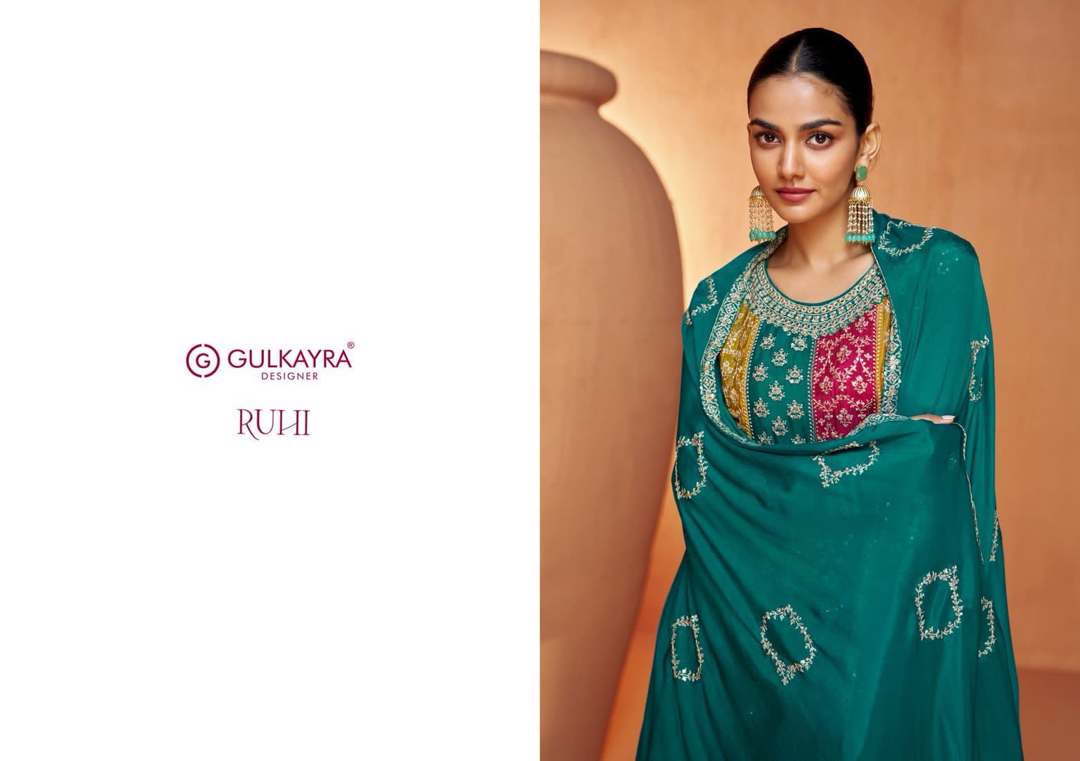 Ruhi Gulkayra Designer Chinon Pakistani Readymade Suits