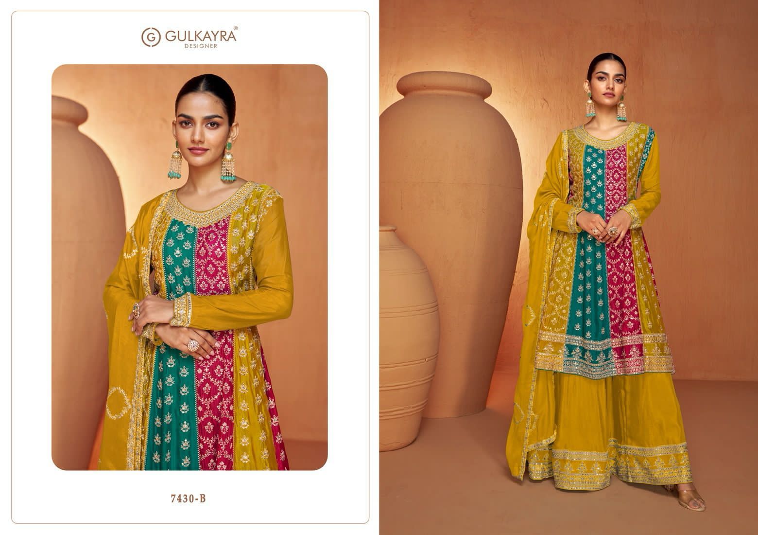 Ruhi Gulkayra Designer Chinon Pakistani Readymade Suits