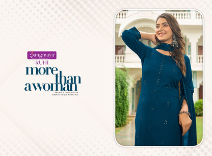 Ruhi Rangmaya Rayon Readymade Pant Style Suits