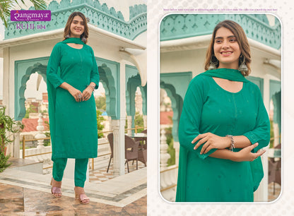 Ruhi Rangmaya Rayon Readymade Pant Style Suits