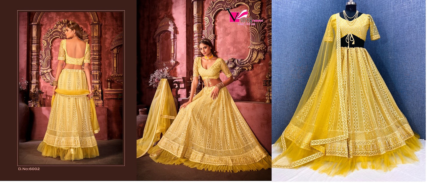 Ruksana-Zeeya Varni Fabrics Net Lehenga Choli