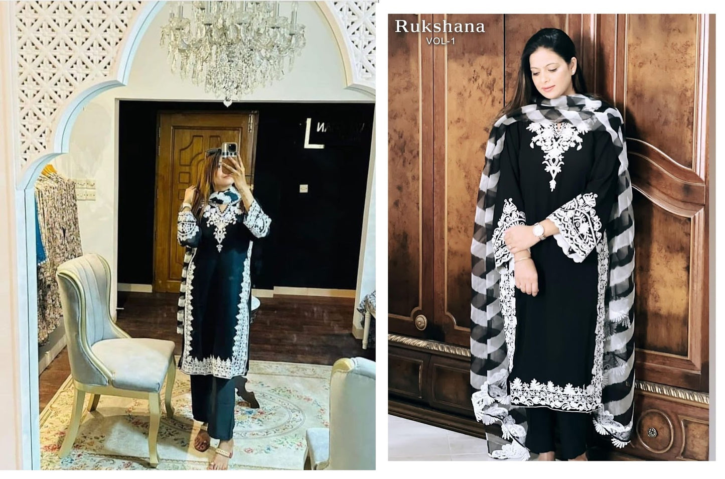 Ruksana Vol 1 Afsana Georgette Pakistani Readymade Suits