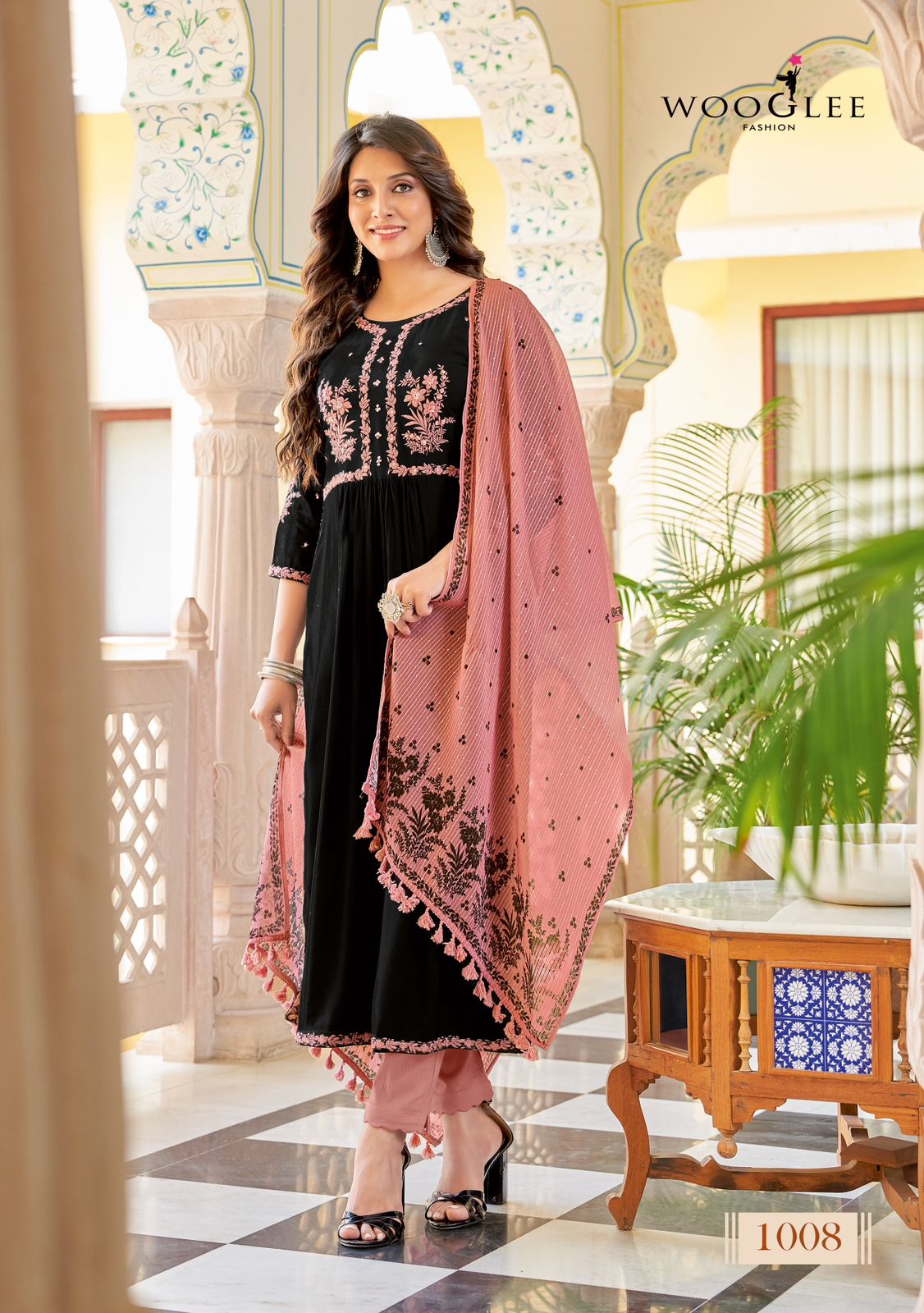 Rutba Wooglee Rayon Readymade Pant Style Suits