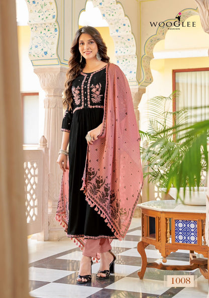 Rutba Wooglee Rayon Readymade Pant Style Suits