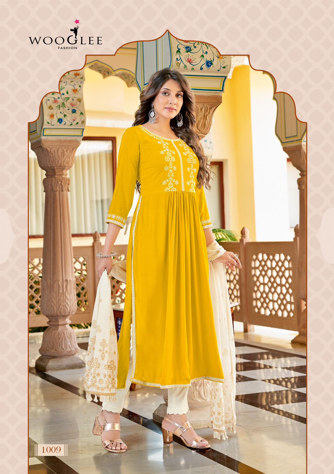 Rutba Wooglee Rayon Readymade Pant Style Suits