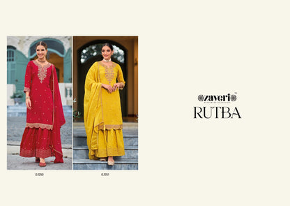 Rutba Zaveri Silk Readymade Sharara Suits