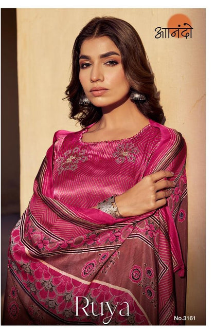 Ruya 3161 Anando Gaji Silk Pant Style Suits