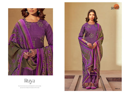 Ruya 3161 Anando Gaji Silk Pant Style Suits