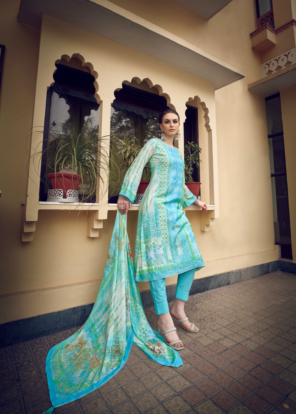 Ryssa Sadhana Muslin Silk Pant Style Suits