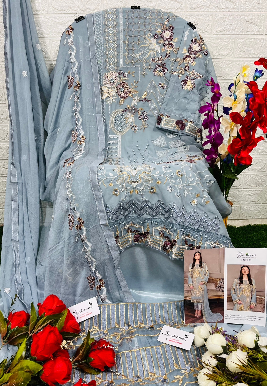 S-08 Simra Georgette Pakistani Salwar Suits