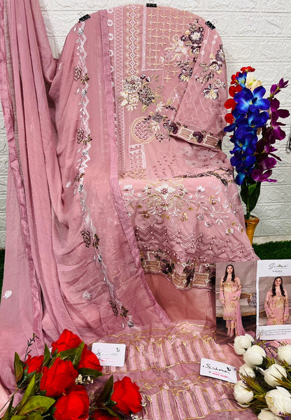 S-08 Simra Georgette Pakistani Salwar Suits