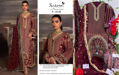 S-114 Serine Georgette Pakistani Salwar Suits