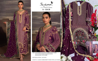 S-114 Serine Georgette Pakistani Salwar Suits
