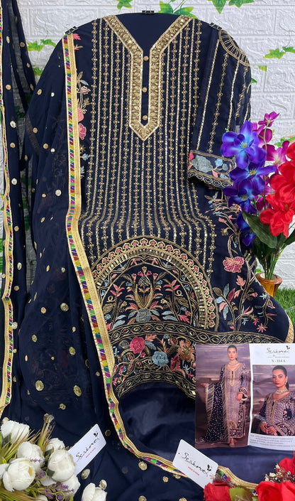 S-114 Serine Georgette Pakistani Salwar Suits