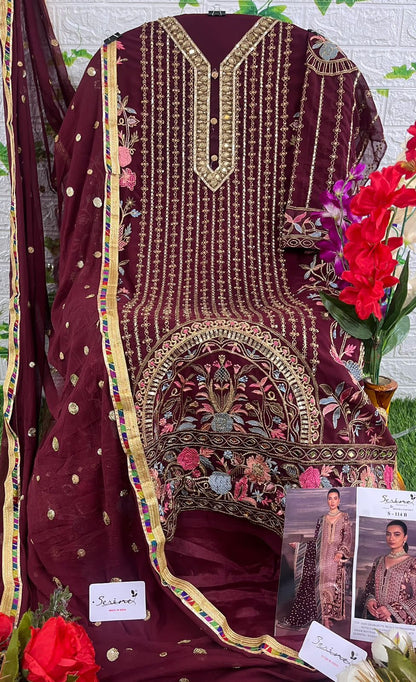 S-114 Serine Georgette Pakistani Salwar Suits