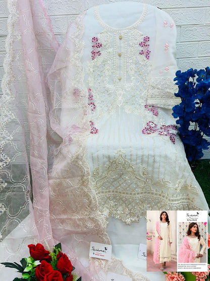 S-126 Serine Organza Pakistani Salwar Suits