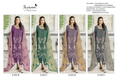 S-202 Serine Georgette Pakistani Salwar Suits