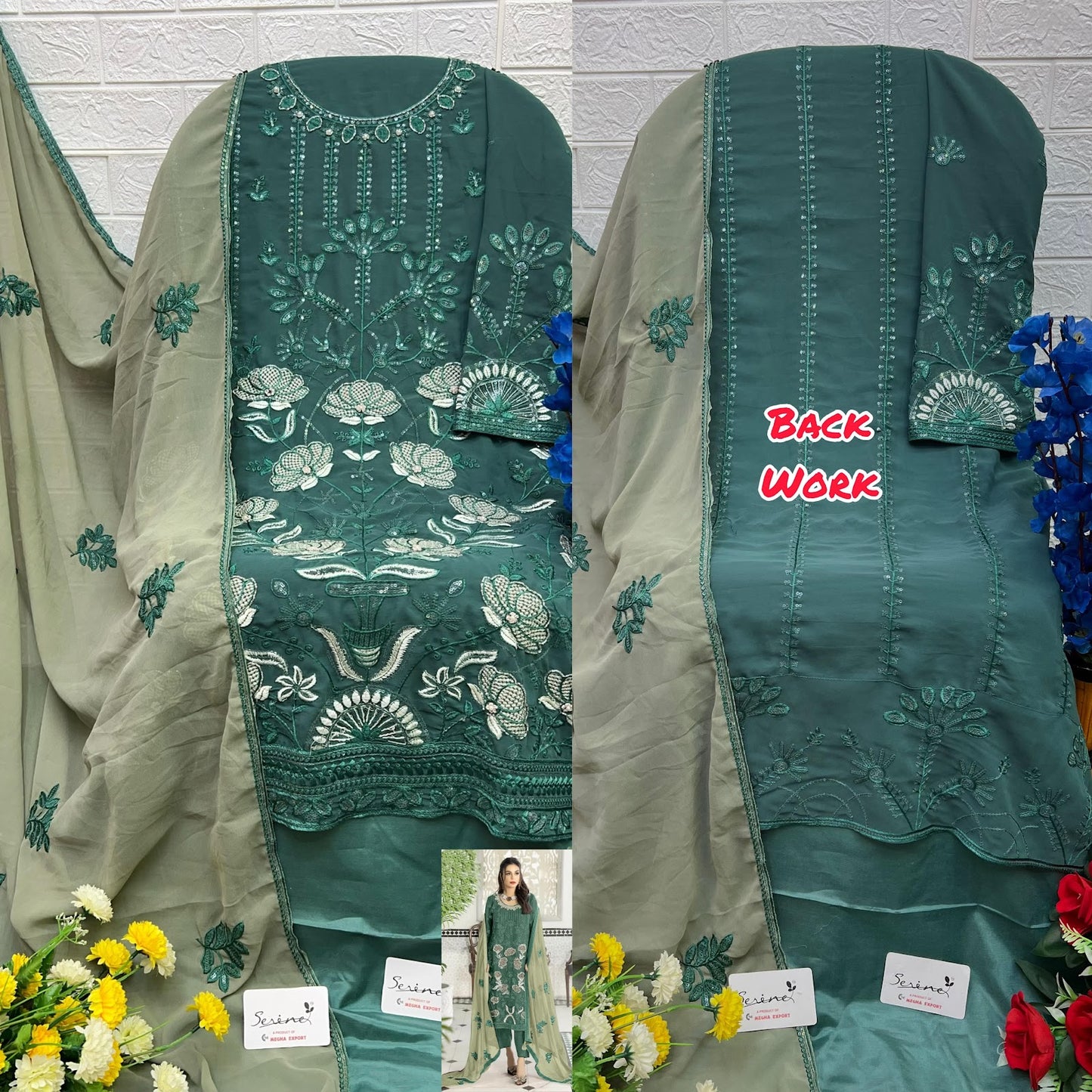 S-202 Serine Georgette Pakistani Salwar Suits