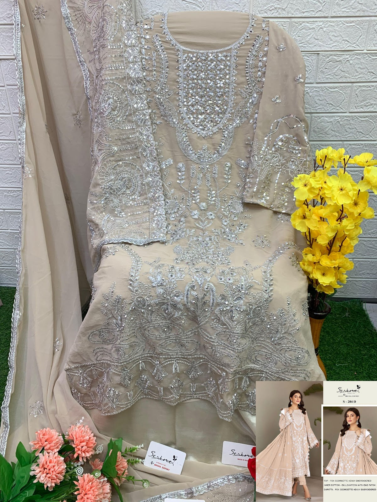 S-204 Serine Georgette Pakistani Salwar Suits