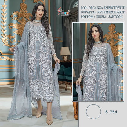 S-751 Shree Fabs Organza Pakistani Salwar Suits