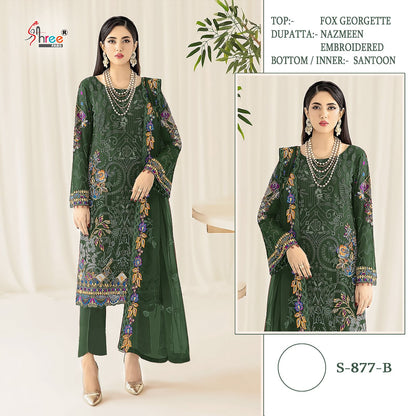S-877 Shree Fabs Georgette Pakistani Salwar Suits