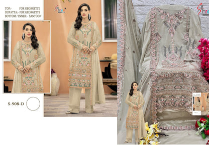 S-908 Shree Fabs Georgette Pakistani Salwar Suits